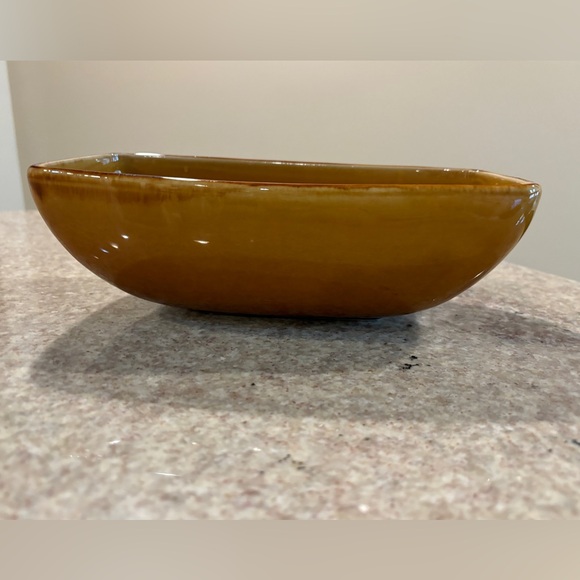 Style Eyes Baum Brothers Oblong Stoneware Bowl Retro Collection 9.75” x 3.25” - Picture 1 of 6